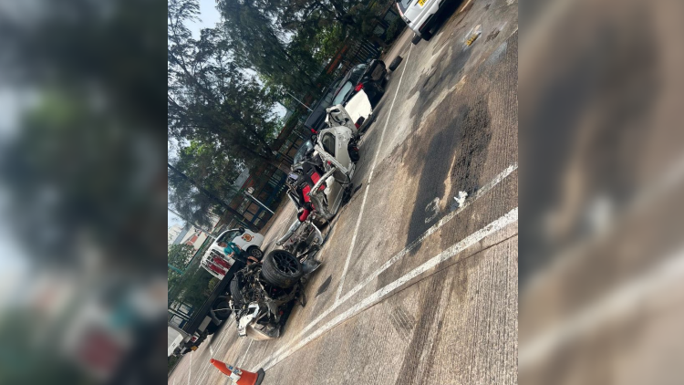 屯門公路致命車禍釀3死 全車斷開兩截仿如廢鐵