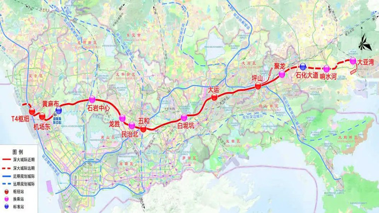 坪山⇌機場約40分鐘！這條城際鐵路刷新進度條！