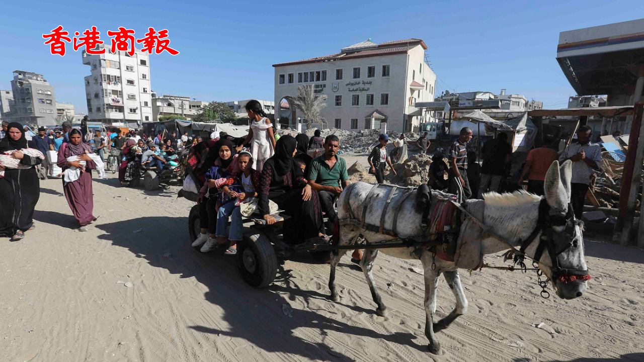 有片｜以軍將打擊加沙汗尤尼斯地區 民眾大規模逃離