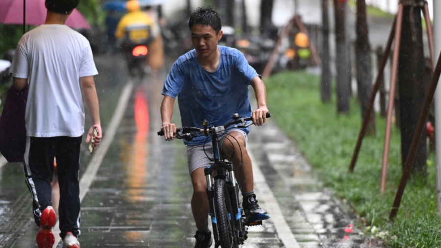 深圳市分區暴雨黃色預警信號