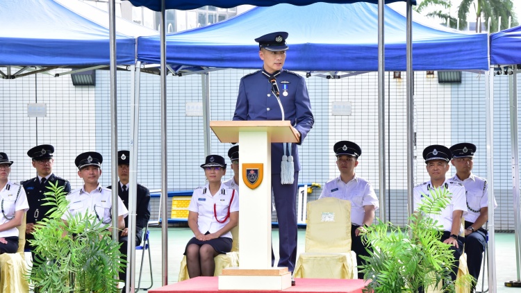 ​民安隊少年團挑戰日以中式步操作賽 強化青少年國家觀念及國民身份認同