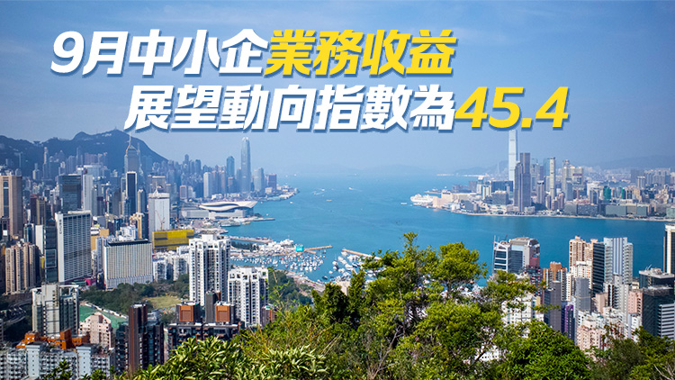 本港8月中小企業務收益現時動向指數跌至41.3 整體營商氣氛略為減弱